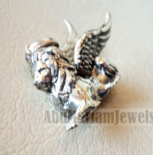 Babylon lion historical mythical winged lion the symbol of ultimate power pendant sterling silver 925 griffin gryphon jewelry