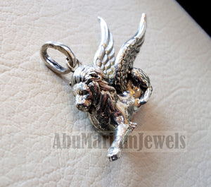 Babylon lion historical mythical winged lion the symbol of ultimate power pendant sterling silver 925 griffin gryphon jewelry