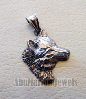 wolf , Husky dog sterling silver 925 man or women pendant handmade animal head jewelry fast shipping detailed craftsmanship