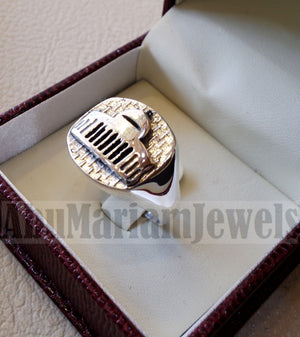 Al Aqsa Mosque men ring sterling 925 all sizes ottoman antique style Palestine Arabic Islam jewelry  خاتم الأقصى