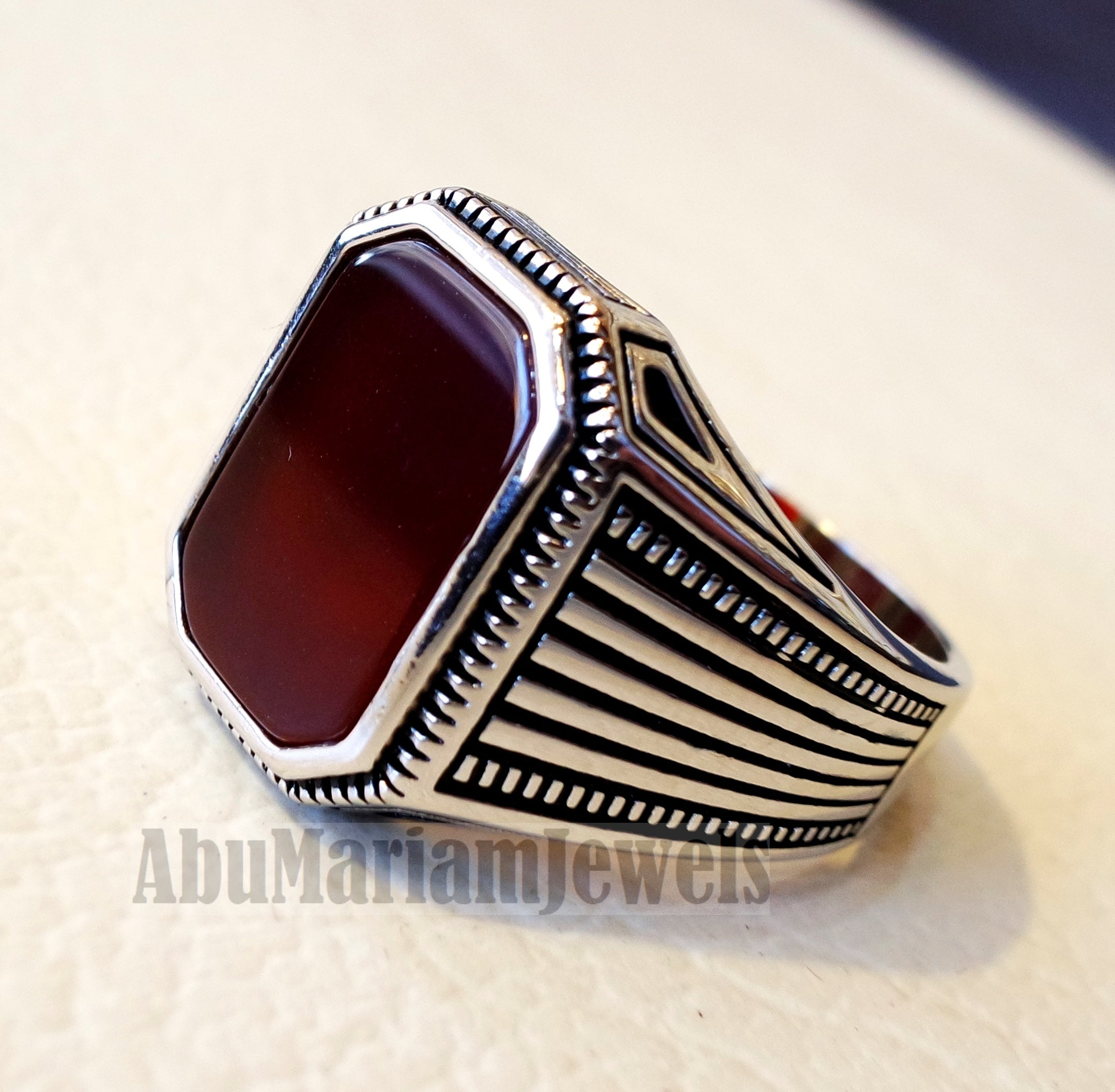 Dark outlet red stone