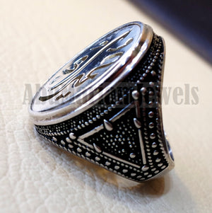Customized Arabic calligraphy names handmade ring personalized antique jewelry style sterling silver 925 any size TSN1010 خاتم اسم تفصيل