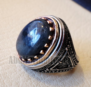 Labradorite ring natural stone multi color semi precious stone heavy sterling silver 925 bronze frame any sizes jewelry express shipping