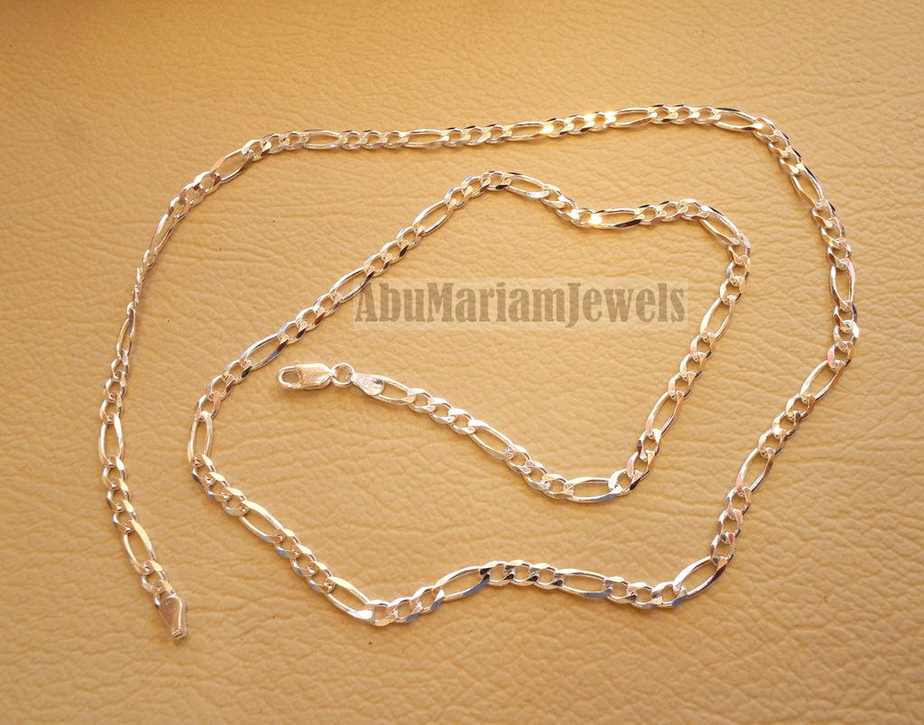 Filligree thick chain sterling silver 925 , men chain 4 mm width 24 Inch , 60 cm