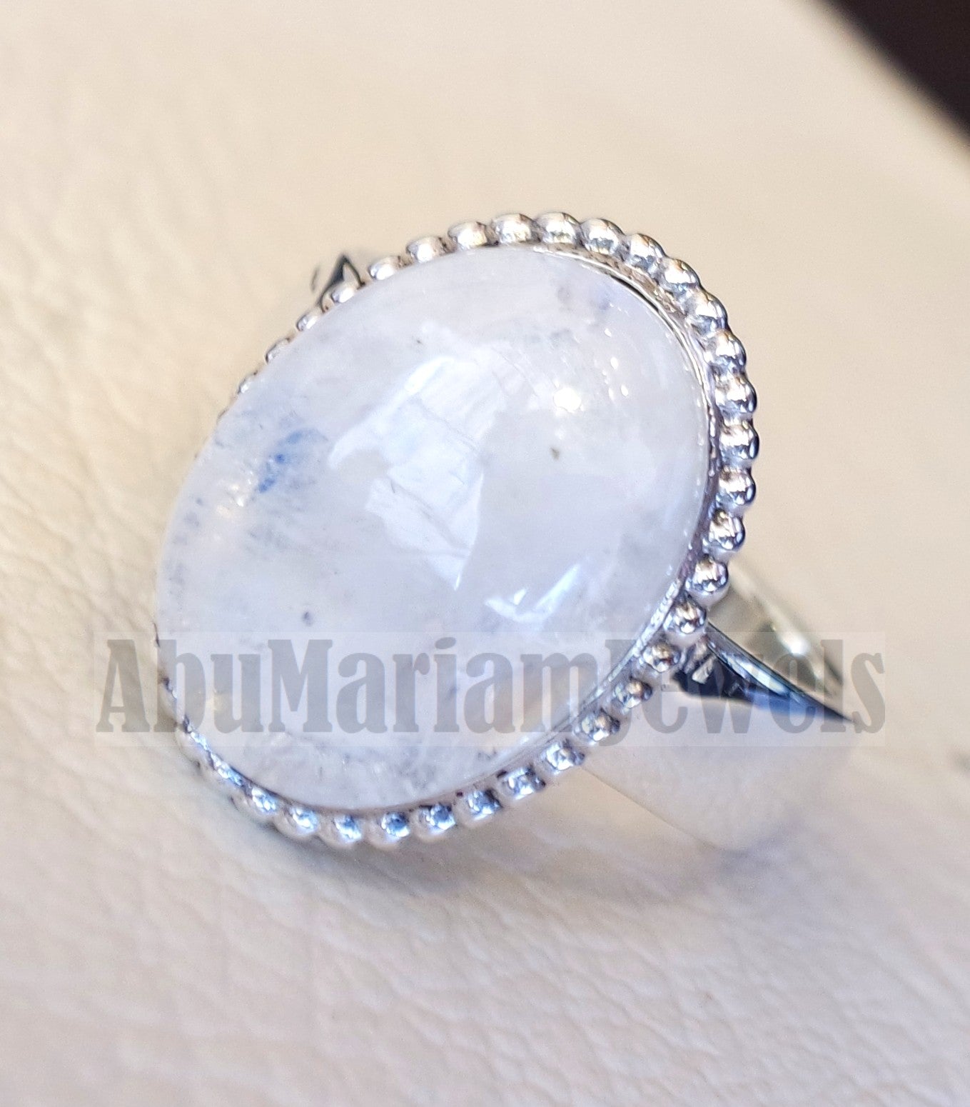 Pinkie men or women ring moonstone skin touching stone sterling silver 925 all sizes high quality natural oval cabochon stone