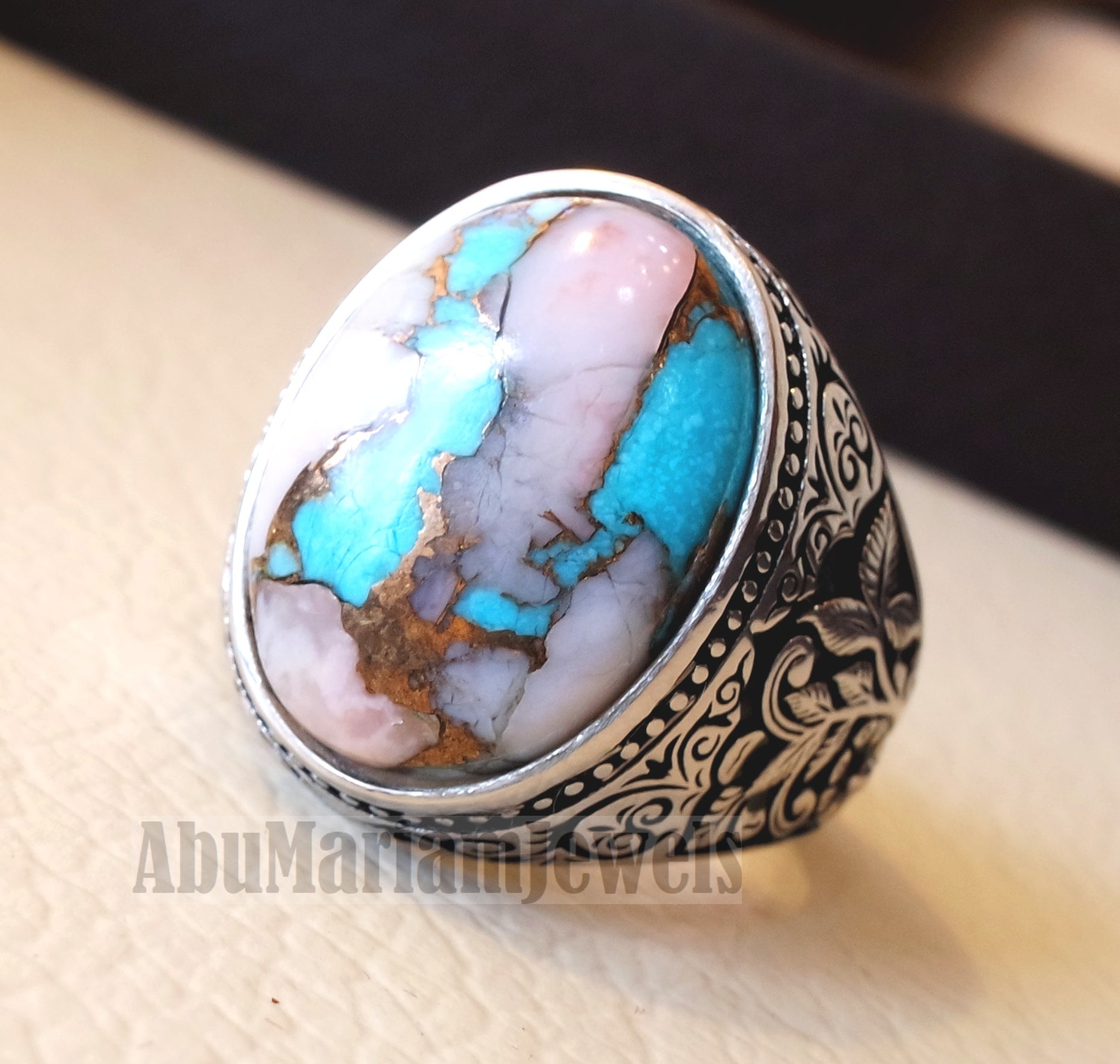 Natural stone rings sterling silver hotsell