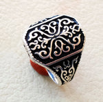 Ornament Mann Ring Celtic Style Heavy Sterling Silber 925 Heavy man Form jeder Größe Antik Stil hochwertige Schmuck