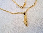 21K gold Palestine map pendant with figaro chain gold jewelry Arabic fast shipping خارطه و علم فلسطين