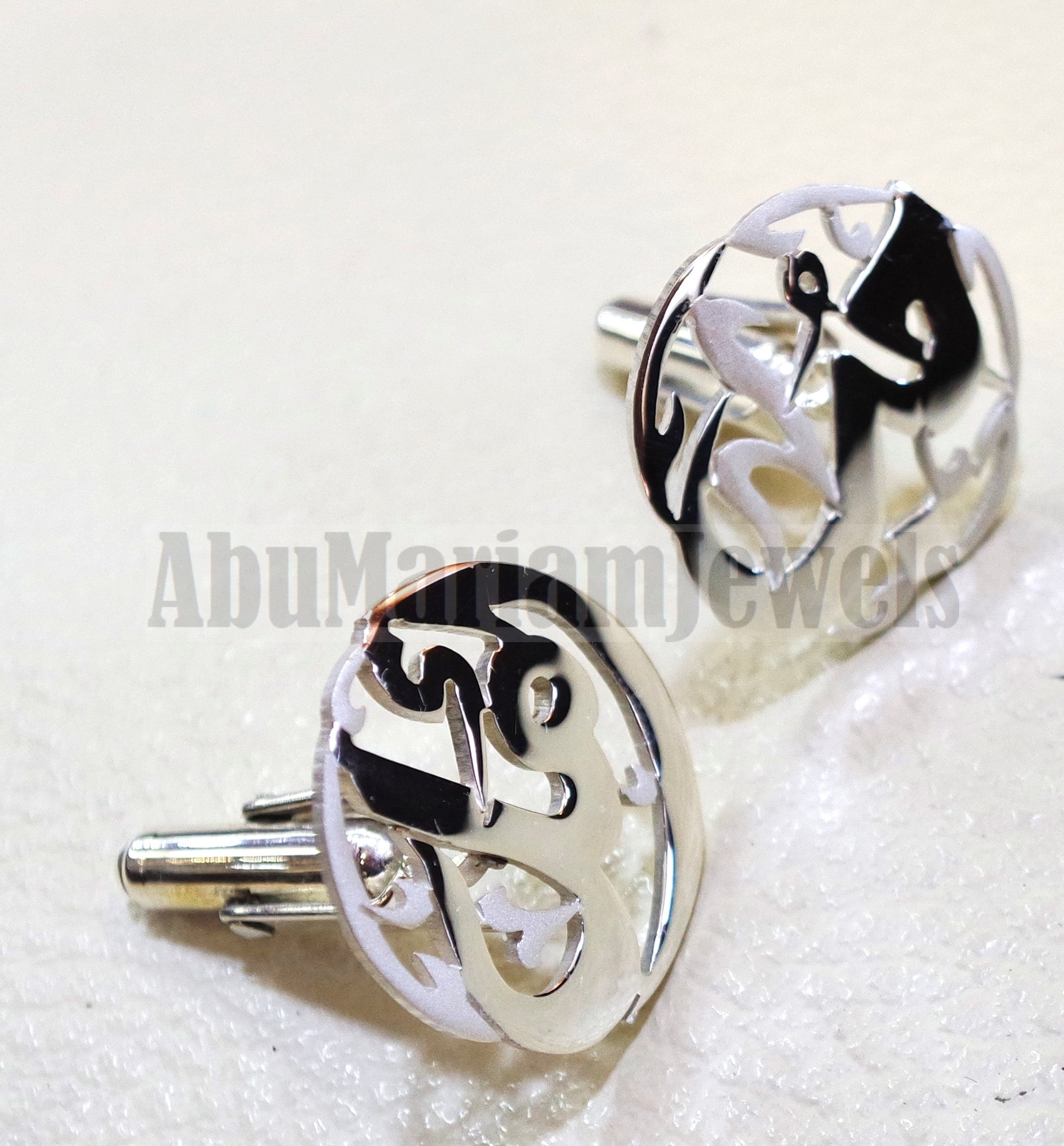 Custom Silver Cufflinks Sterling Silver Cufflinks for Men 