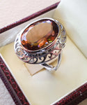 Zultanite oval natural changing color rare gem in sterling silver 925 Diaspore women ring cut stone all sizes