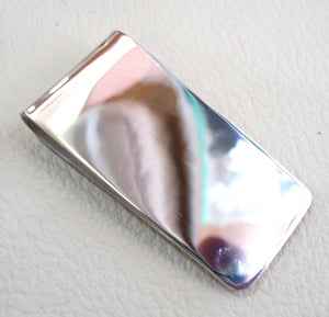personalized customized heavy sterling silver 925 money clip three letters or one name Arabic or English or any other can be applied