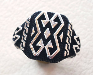 man ring celtic sterling silver 925 heavy rectangular shape any size antique style high quality jewelry