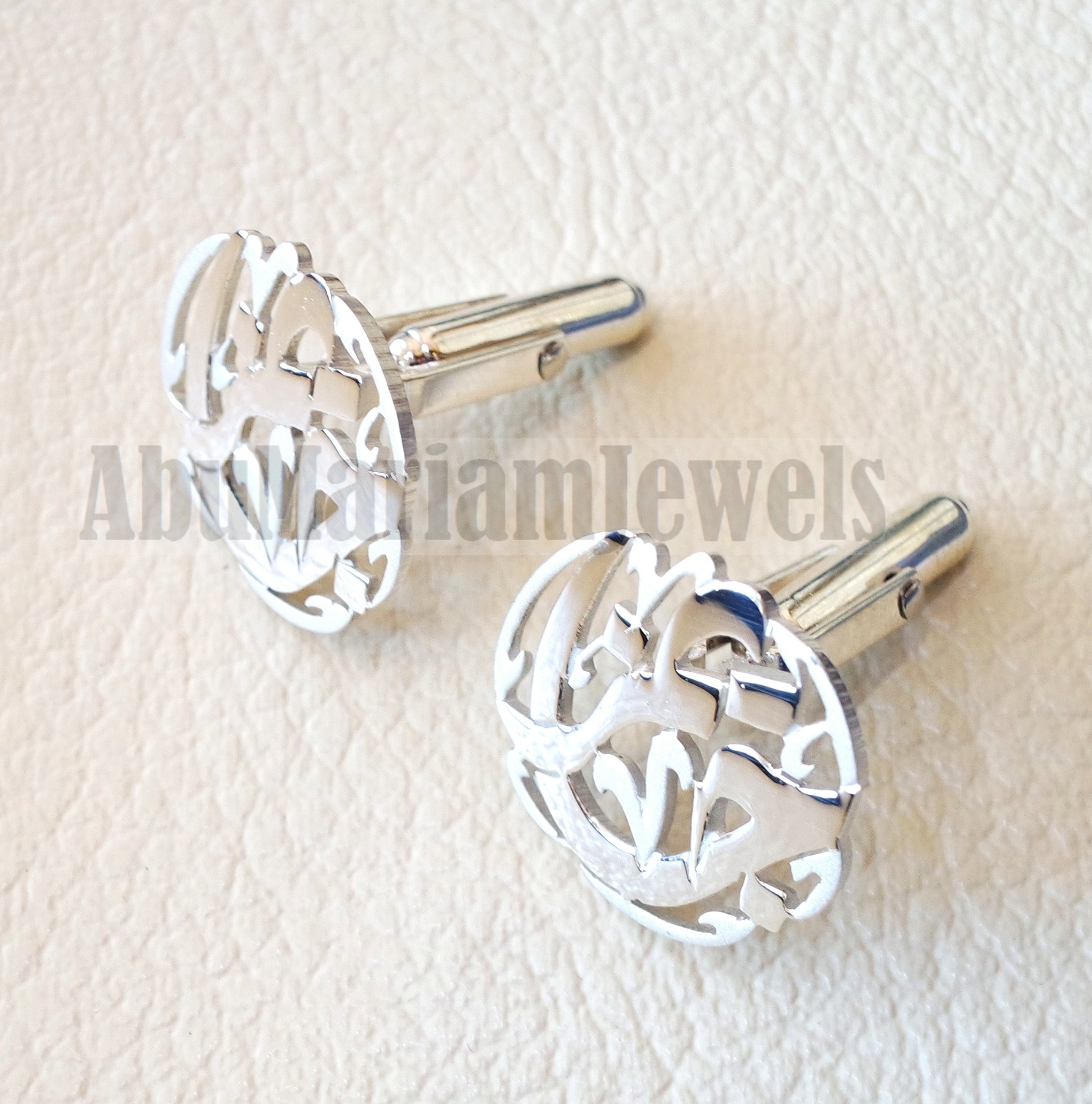 Men's Sterling Silver Cufflinks, Customized Cufflinks