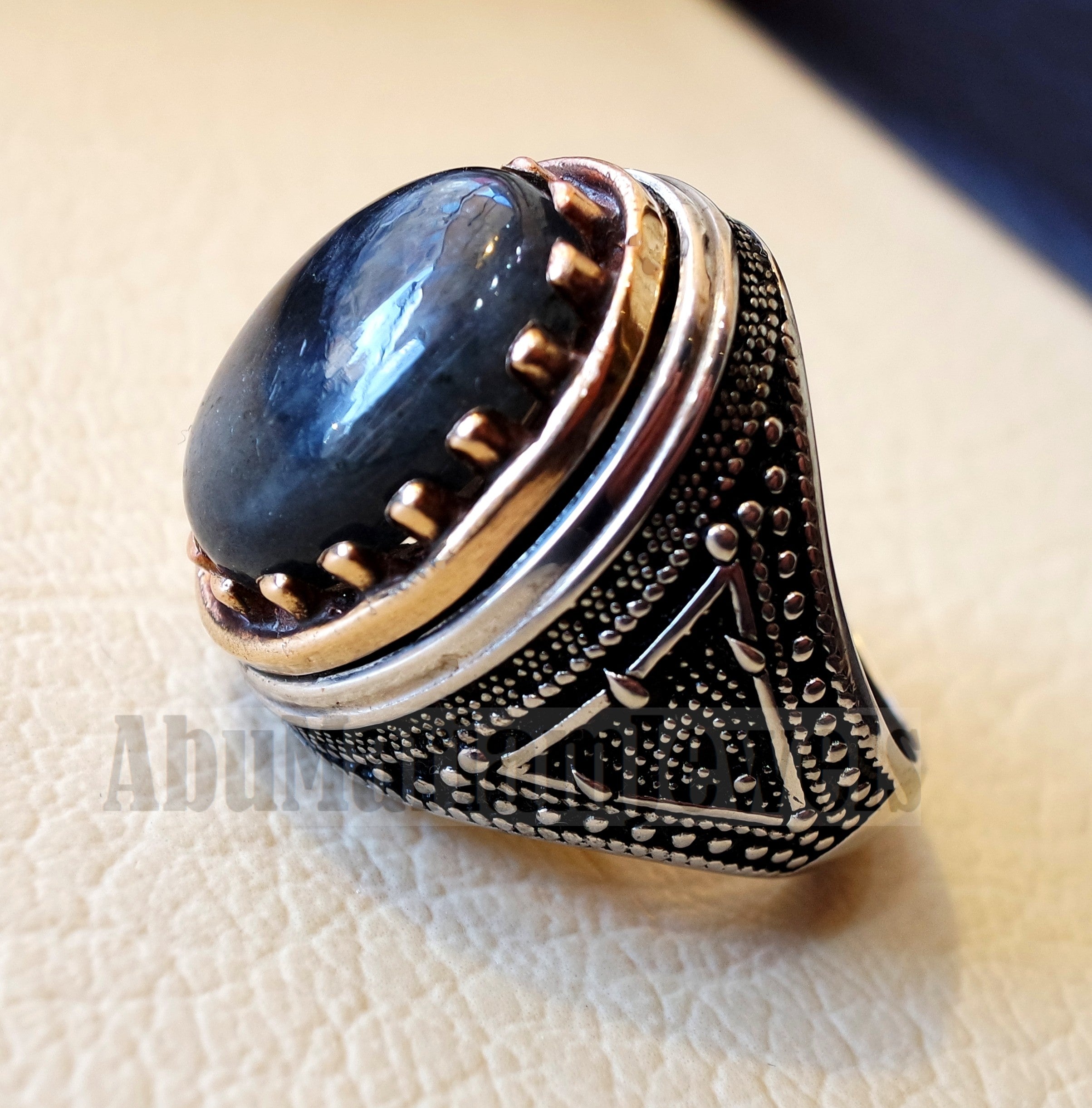 Labradorite ring natural stone multi color semi precious stone heavy sterling silver 925 bronze frame any sizes jewelry express shipping