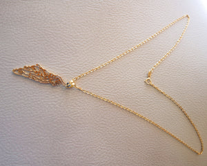 Palestine map pendant with chain famous poem verse 18 k gold jewelry arabic fast shipping خارطه و علم فلسطين