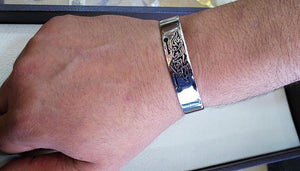 Carte de la Palestine bracelet avec le fameux poème vers sterling silver 925 k de haute qualité Bijoux arabe rapide expédition خارطه و علم فلسطين
