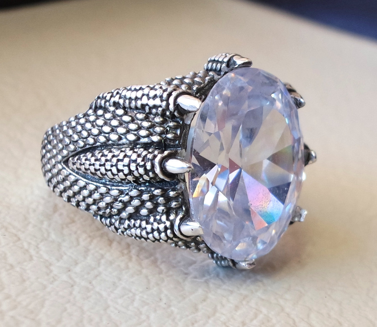 Mens discount claw ring