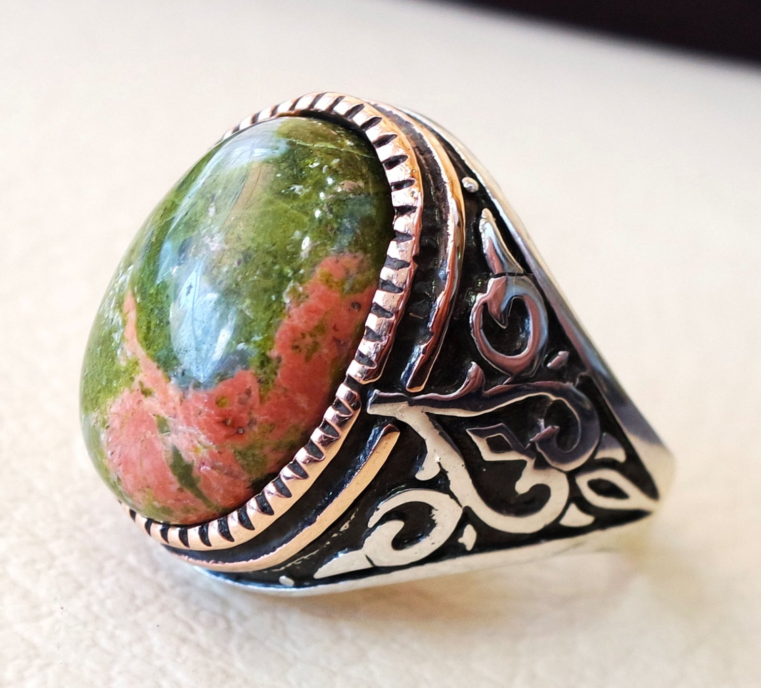 Green and orange gemstone hot sale
