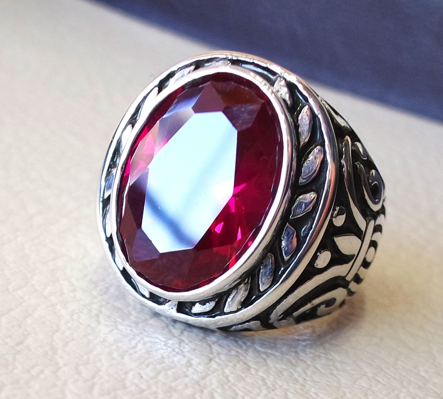 ruby identical synthetic stone high quality imitation corundum red