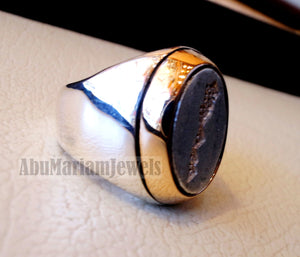 Morroco , Maroc , المغرب map heavy man ring sterling silver and bronze arabic turkey oriental signet style fast shipping all sizes