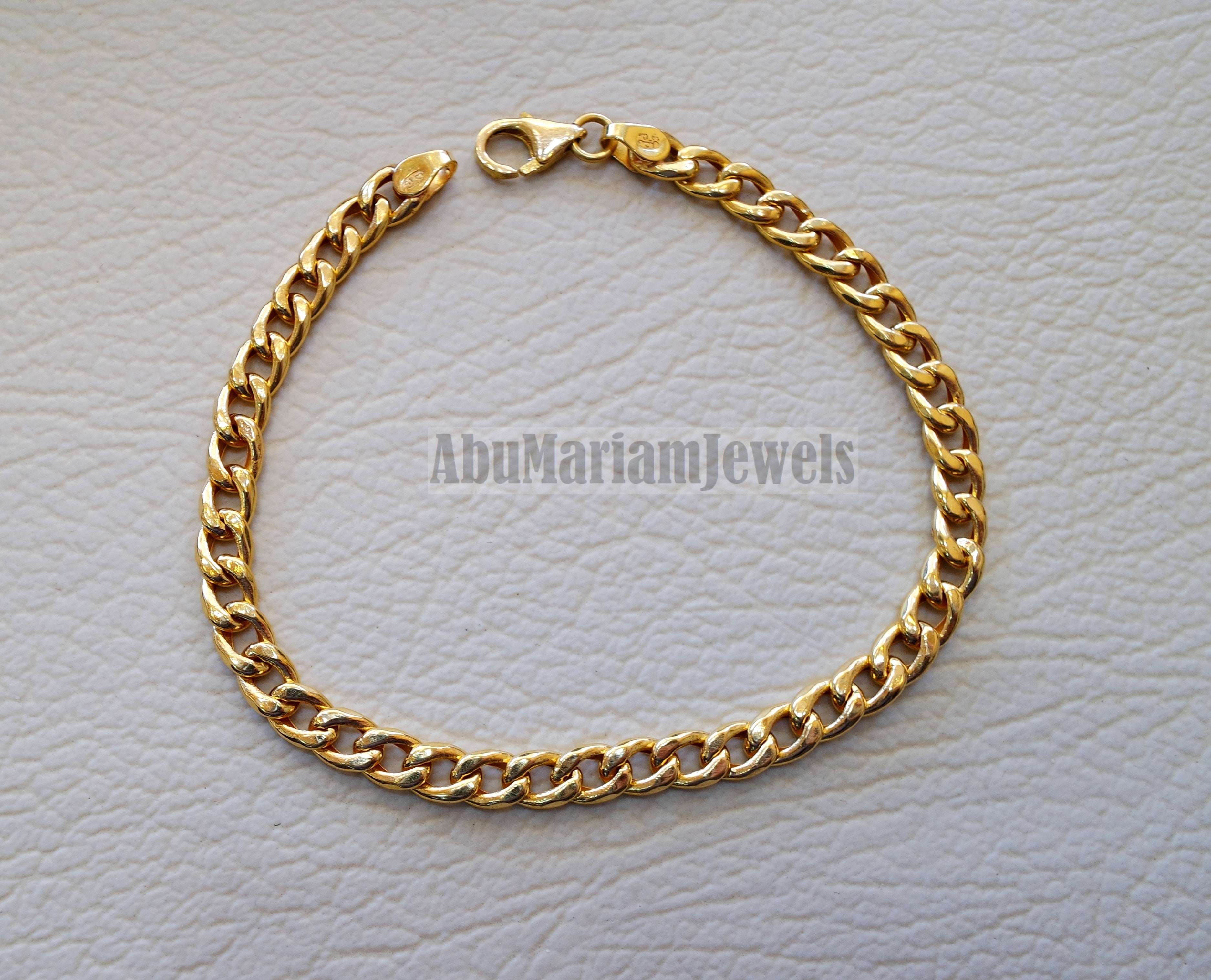 Hollow 21k gold bracelet men women fine jewelry full insured shipping in nice gift box .