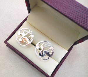 cufflinks , cuflinks  1 name calligraphy arabic customized any name made to order sterling silver 925 heavy men jewelry