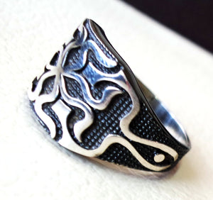 celtic knot sterling silver 925 heavy man heavy symbol ring shape any size antique style high quality jewelry