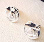 cufflinks , cuflinks  1 name calligraphy arabic customized any personalized name made to order sterling silver 925 heavy men jewelry