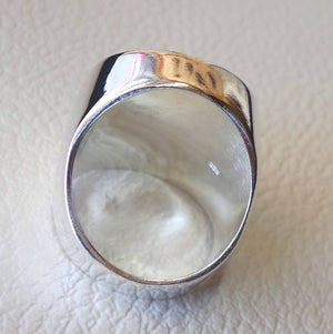 English silver coin heavy man ring round sterling silver 925 historical British replica full coin size close back huge all sizes jewelry