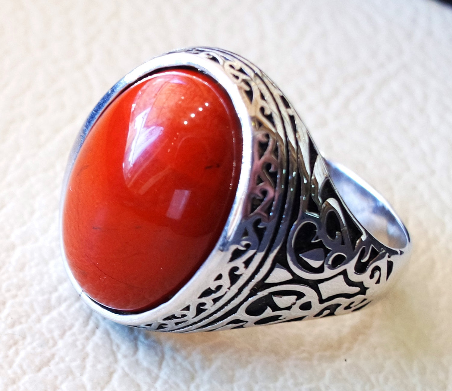 Red jasper stone new arrivals ring