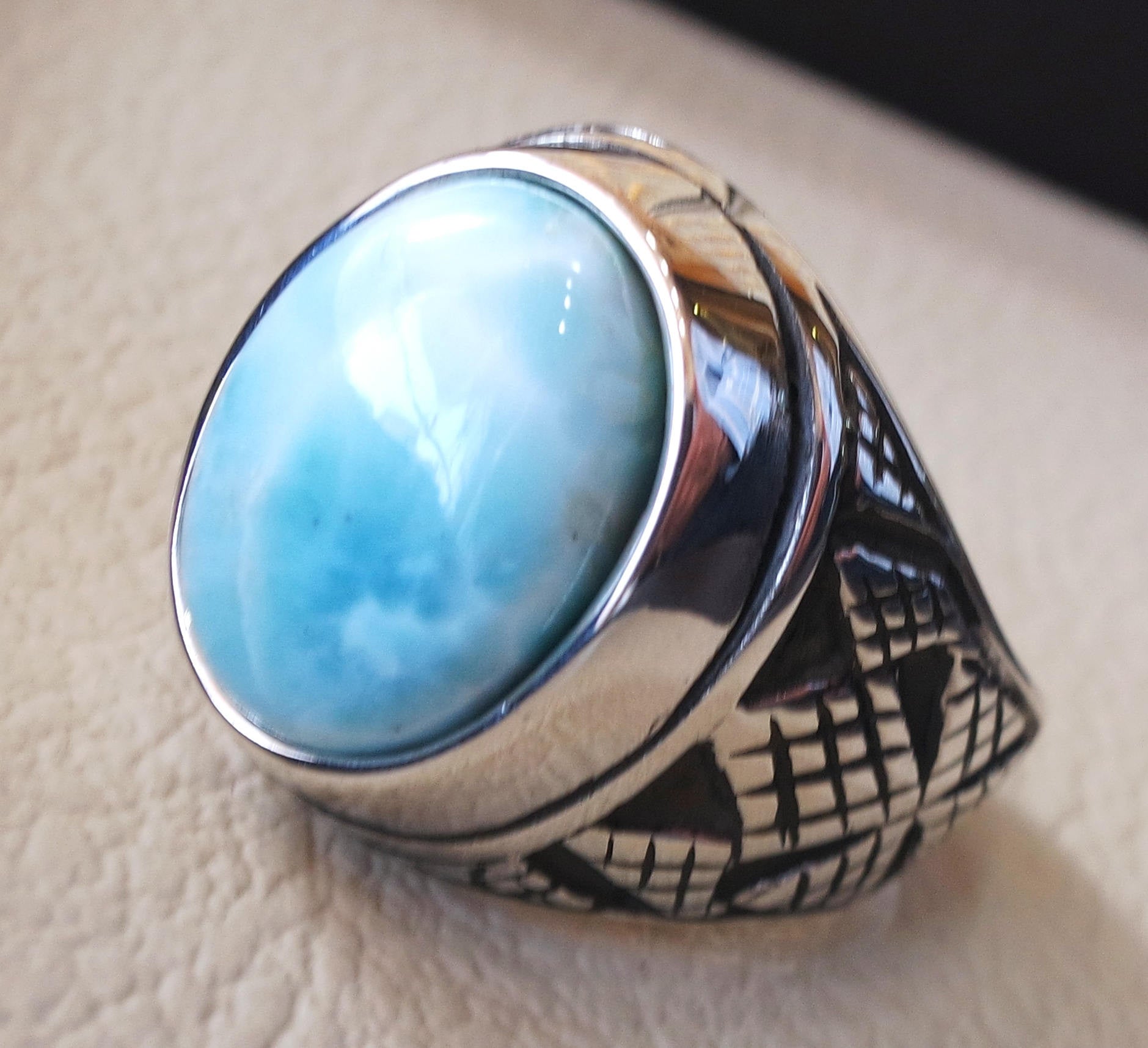Men's larimar jewelry outlet