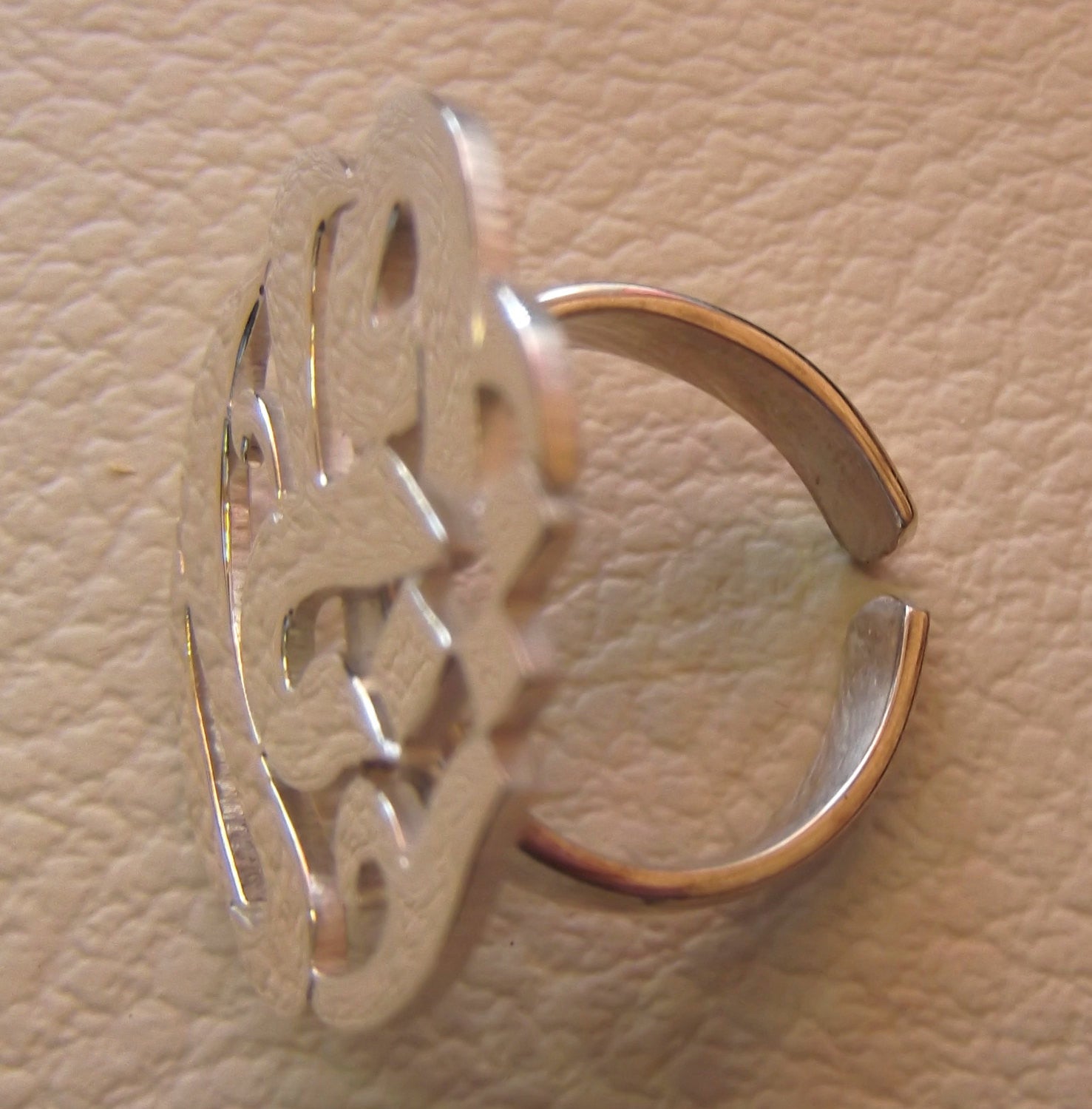 arabic calligraphy customized name sterling silver 925 high quality polishing ring fit all sizes any name خاتم اسماء عربي