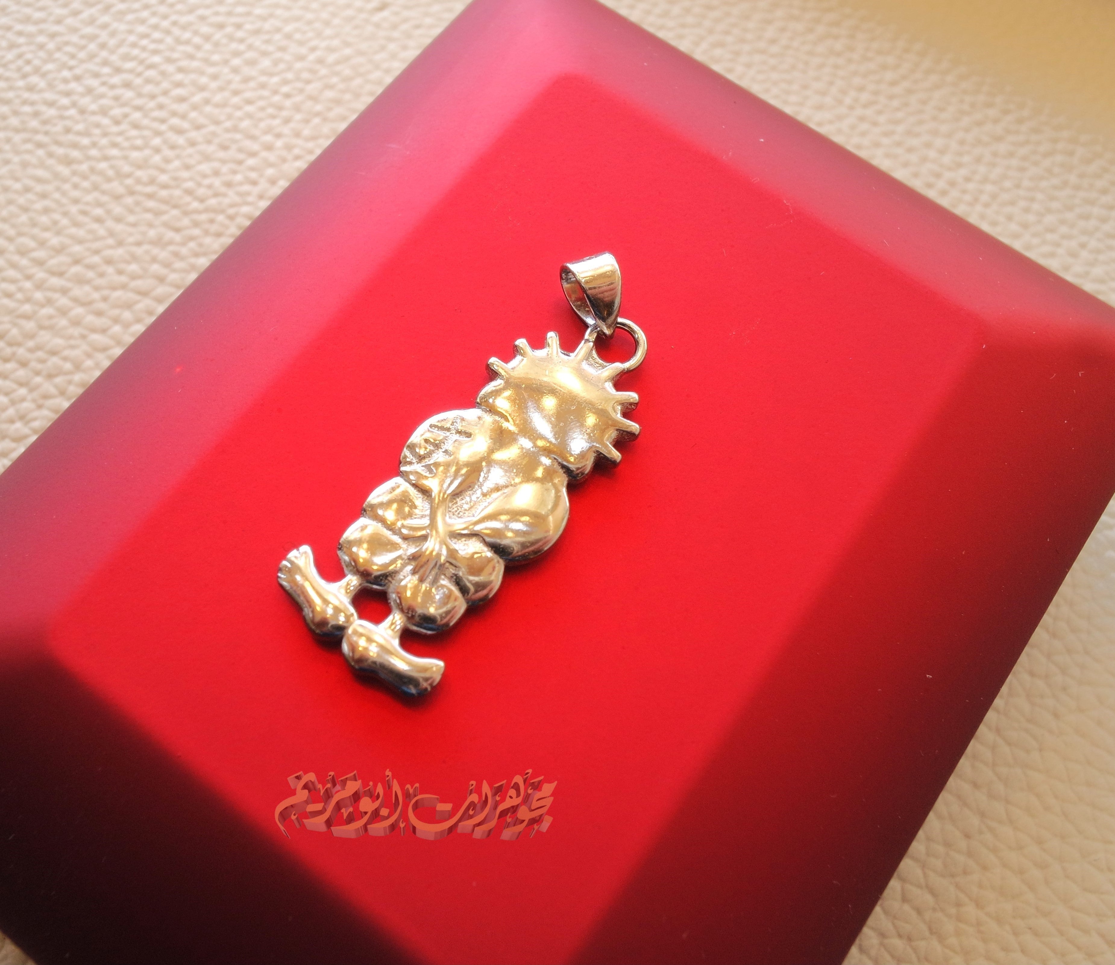 Handala sterling silver 925 Pendant , palestine symbol refugee symbol heavy jewelry piece please read item description فلسطين حنضله حنظله