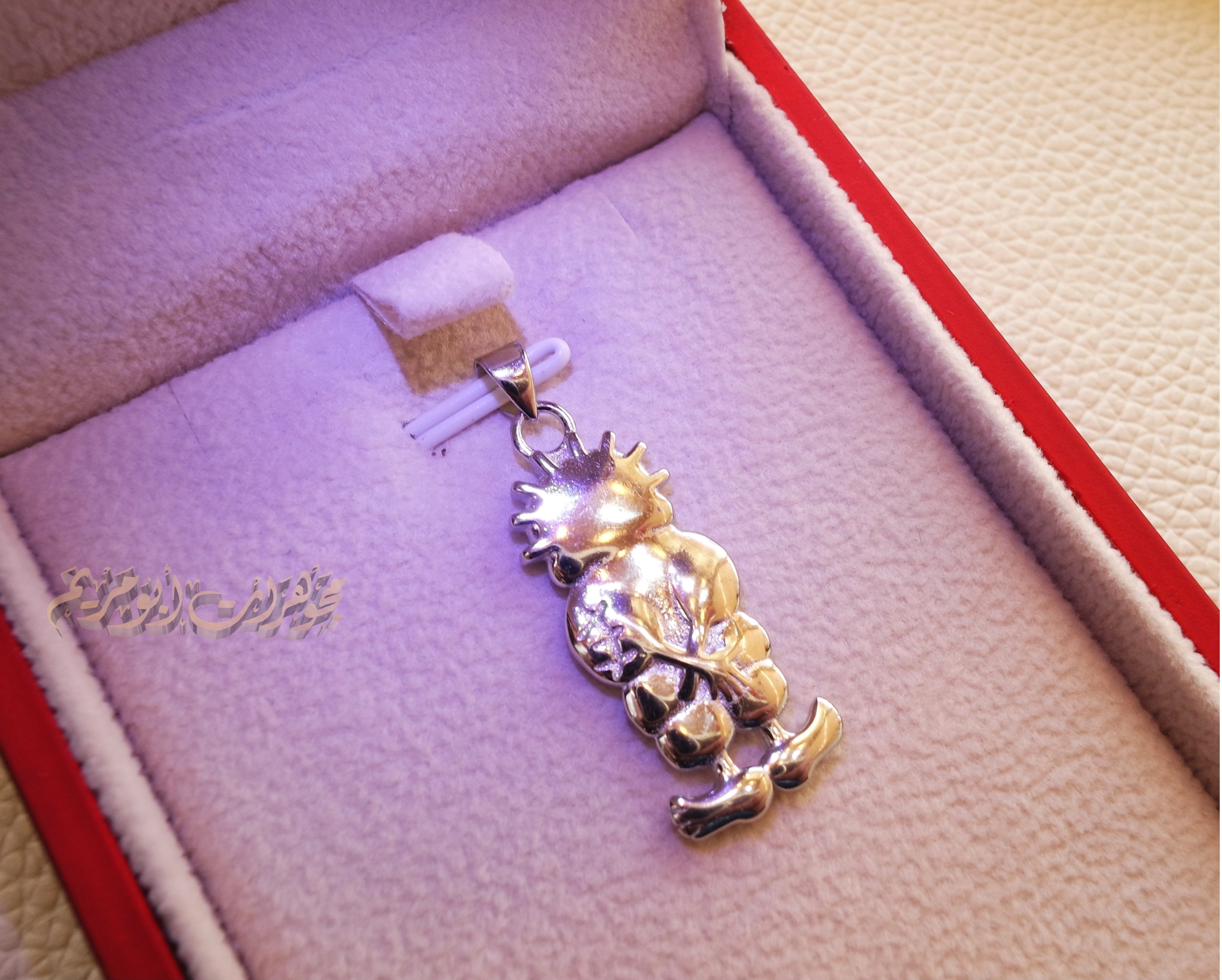 Handala sterling silver 925 Pendant , palestine symbol refugee symbol heavy jewelry piece please read item description فلسطين حنضله حنظله