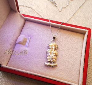Handala sterling silver 925 Pendant , palestine symbol refugee symbol heavy jewelry piece please read item description فلسطين حنضله حنظله