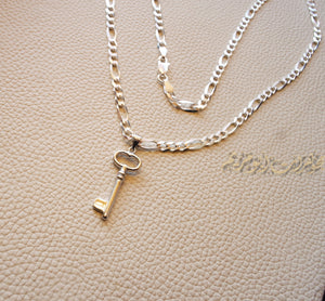 Palestine Return key with thick chain sterling silver 925 jewelry Arabic Palestinian rights symbol fast shipping مفتاح العودة فلسطين