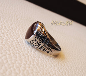 Kids baby ring dark brown Enamel sterling silver 925 , perfect for adult pinkie or for boys or girls children jewelry