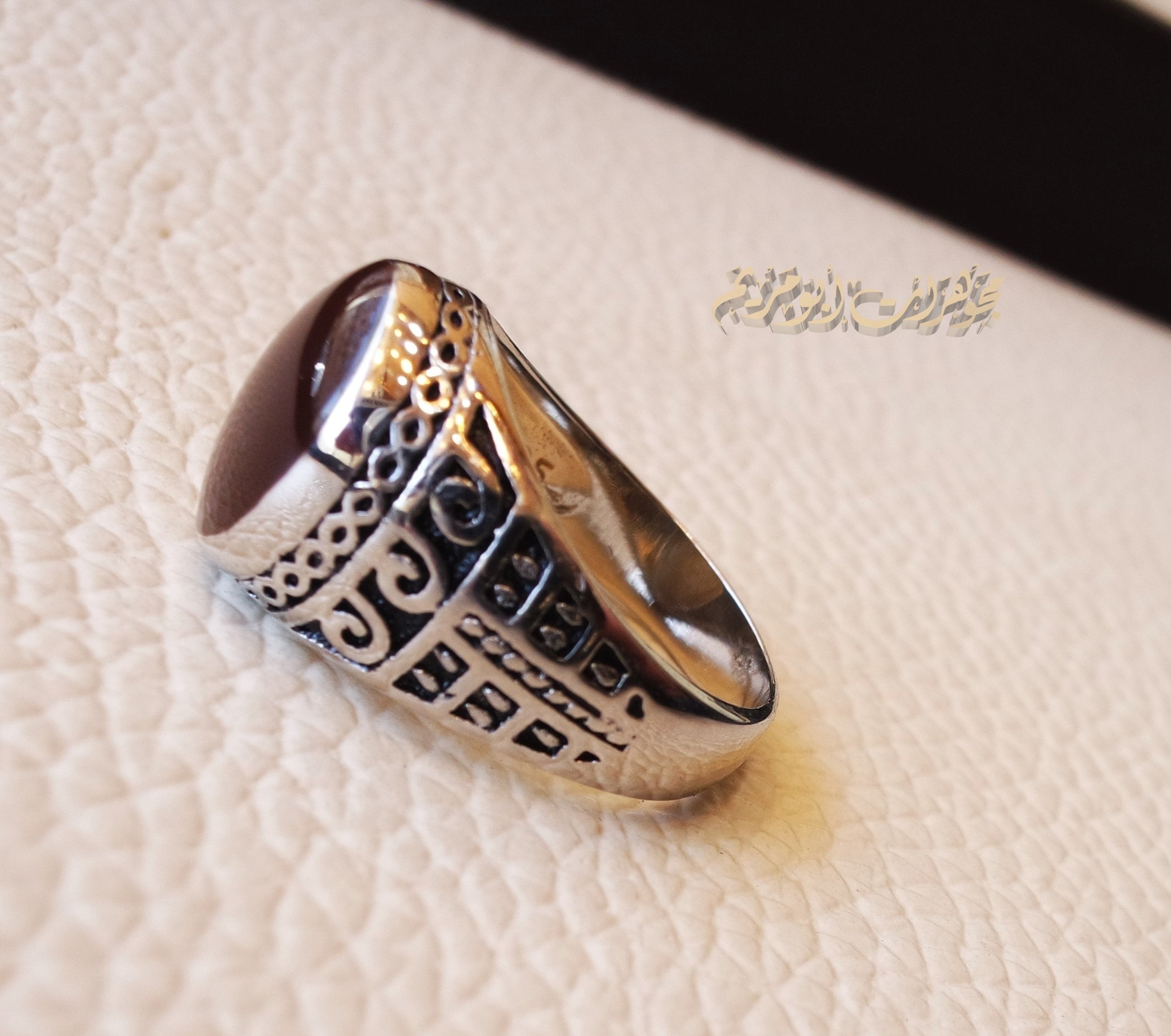 Kids baby ring dark brown Enamel sterling silver 925 , perfect for adult pinkie or for boys or girls children jewelry