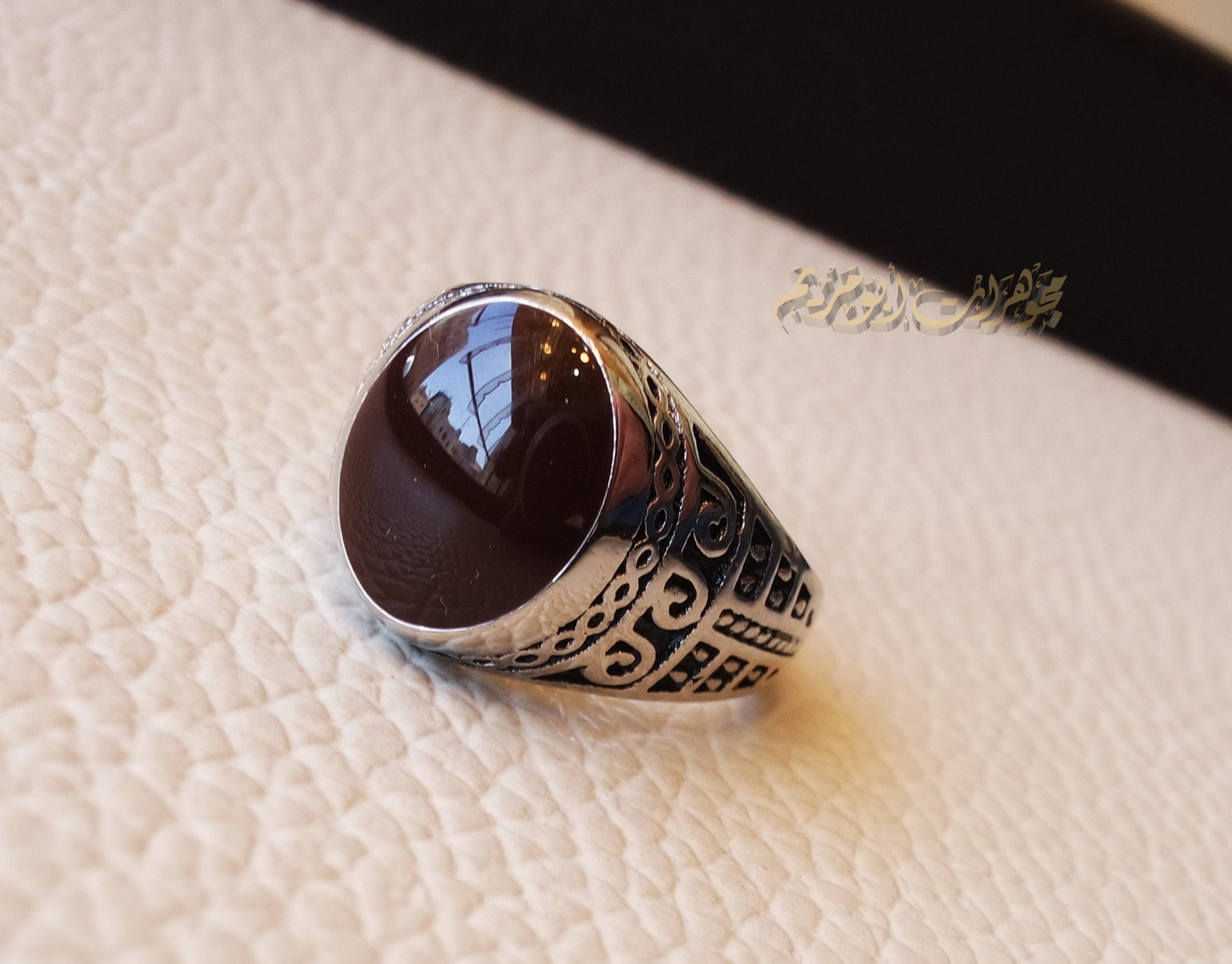 Kids baby ring dark brown Enamel sterling silver 925 , perfect for adult pinkie or for boys or girls children jewelry