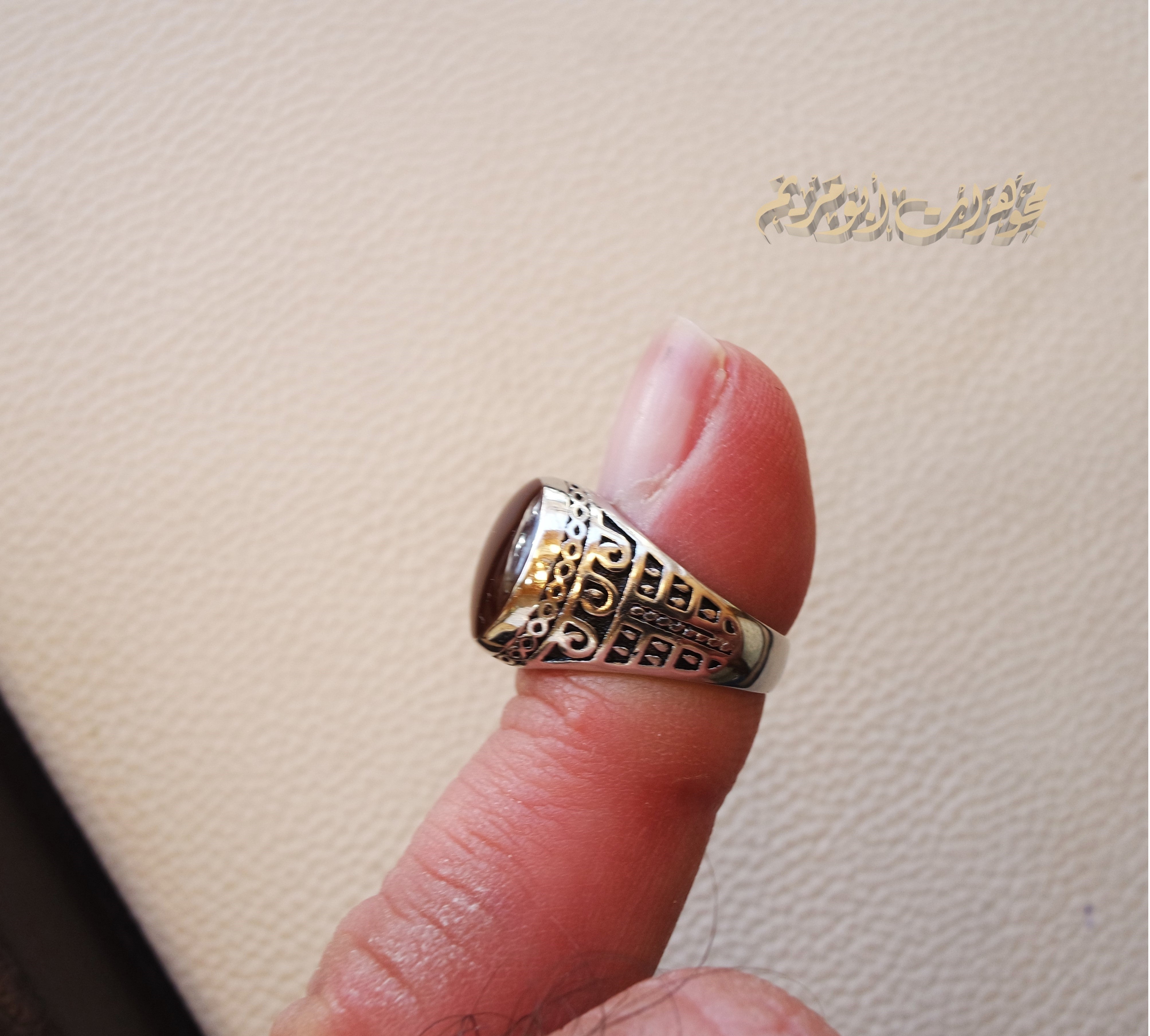 Kids baby ring dark brown Enamel sterling silver 925 , perfect for adult pinkie or for boys or girls children jewelry