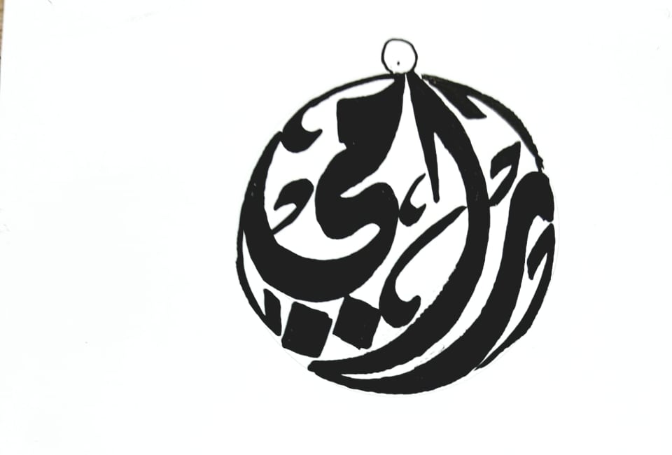 Customized Arabic calligraphy names handmade round heavy ring personalized jewelry sterling silver 925 any size AMM1001 خاتم اسم تفصيل