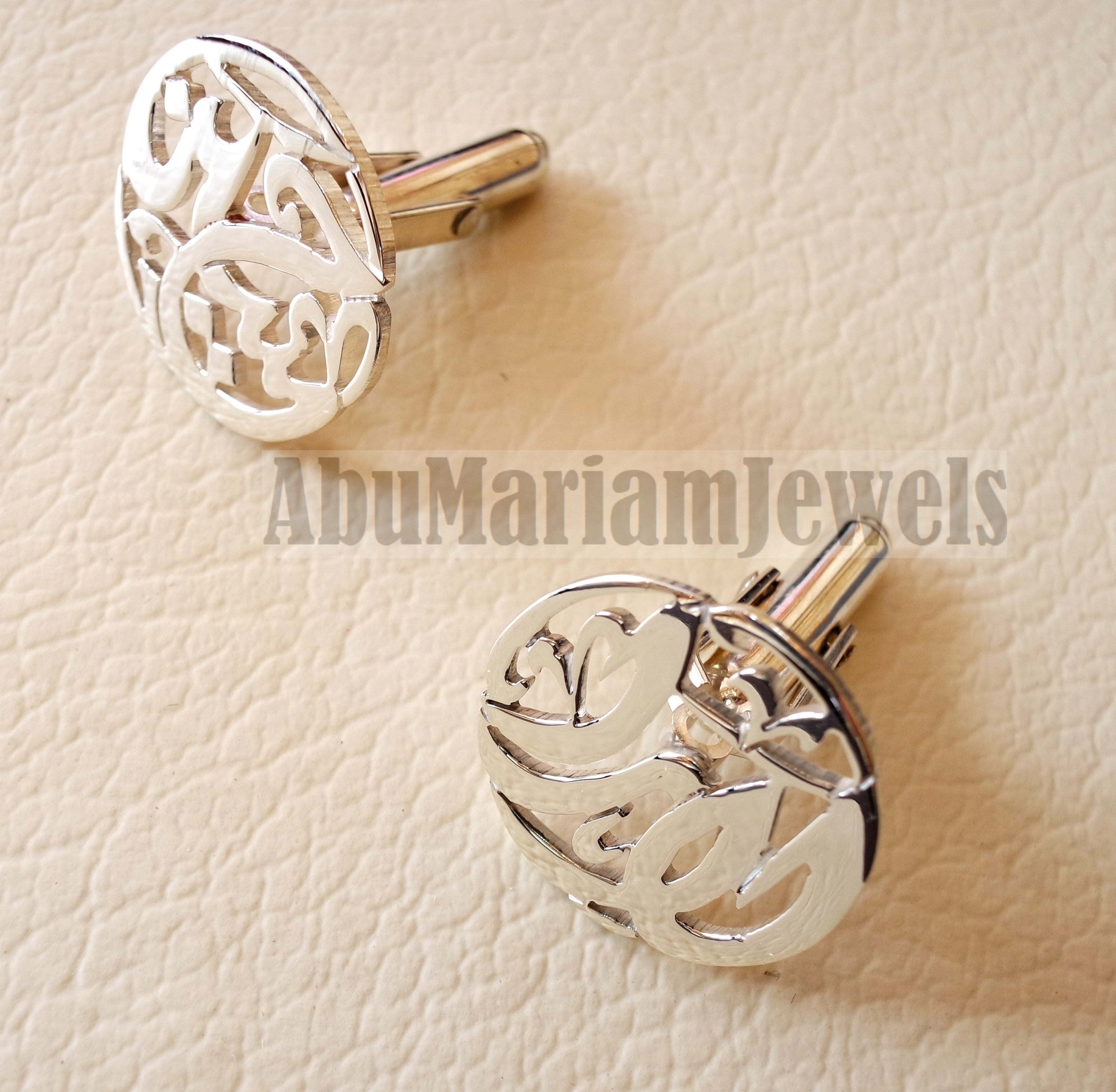 Custom Silver Cufflinks Sterling Silver Cufflinks for Men 