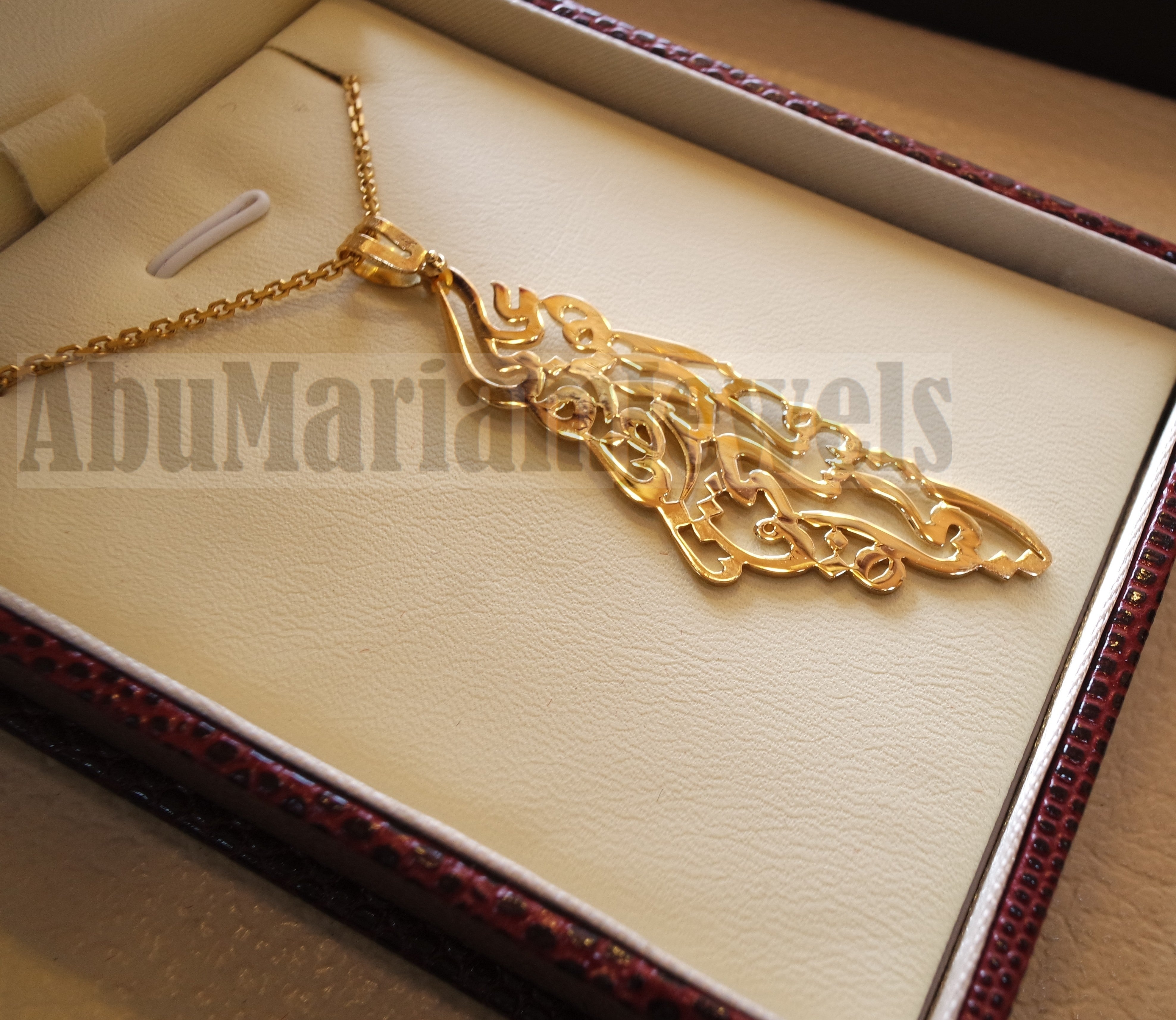 Big Palestine map pendant with chain famous poem verse 18 k gold jewelry arabic fast shipping خارطه و علم فلسطين