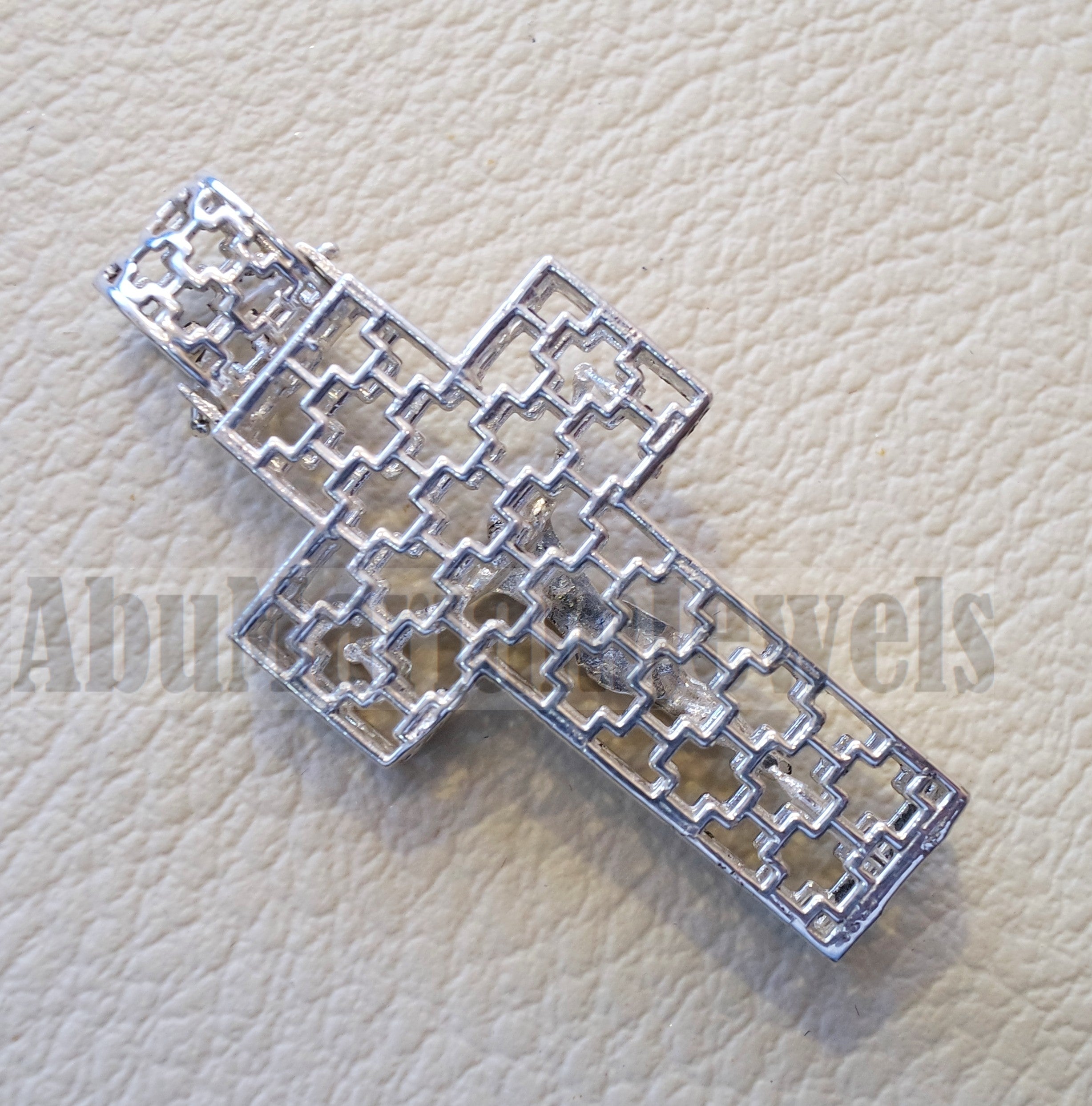 Cross pendant sterling silver 925 jewelry Christianity 3d design man women religious gift express shipping