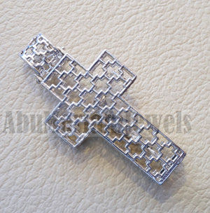 Cross pendant sterling silver 925 jewelry Christianity 3d design man women religious gift express shipping