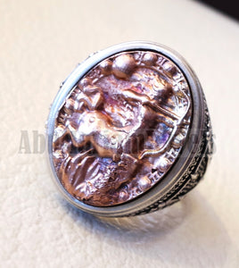 Sagittarius Horoscopes zodiac sign sterling silver 925 and antique bronze huge men ring all sizes men jewelry gift that bring luck fast shipping