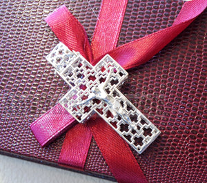 Cross pendant sterling silver 925 jewelry Christianity 3d design man women religious gift express shipping
