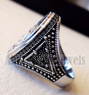 Customized Arabic calligraphy names handmade ring personalized antique jewelry style sterling silver 925 any size TSN1015 خاتم اسم تفصيل