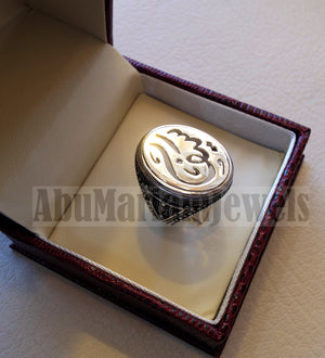Customized Arabic calligraphy names handmade ring personalized antique jewelry style sterling silver 925 any size TSN1009 خاتم اسم تفصيل