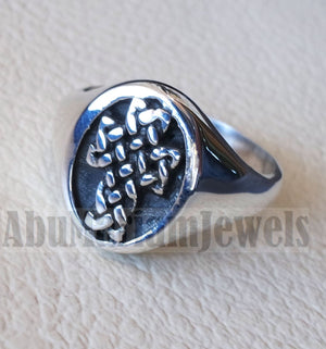 Celtic cross jesus christian sterling silver 925 and pinkie man ring jewelry fast shipping catholic orthodox style all sizes